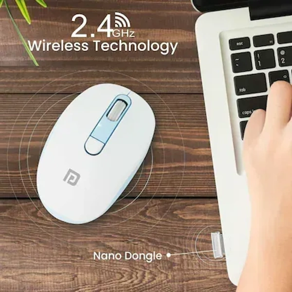 PORTRONICS TOAD 11 Wireless Mouse - White