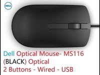Dell Optical Mouse MS116 - Black