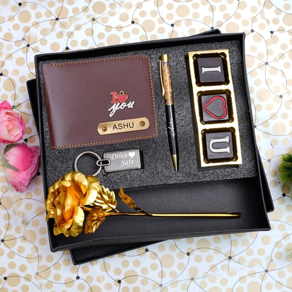 Chocolate Wallet Gift Set - Brown