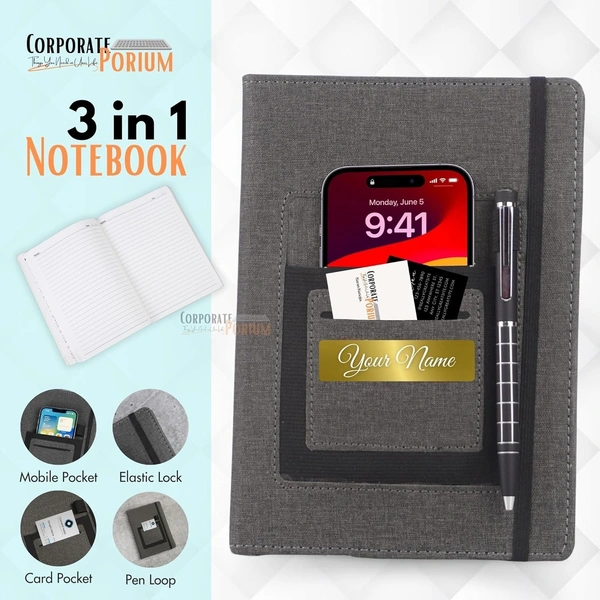 Mobile Pocket Diary - Grey