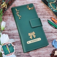 Indian Leather Travel Organiser With Button - Tan