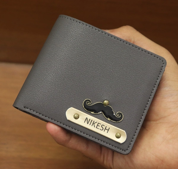 Imported Leather Wallet - Grey