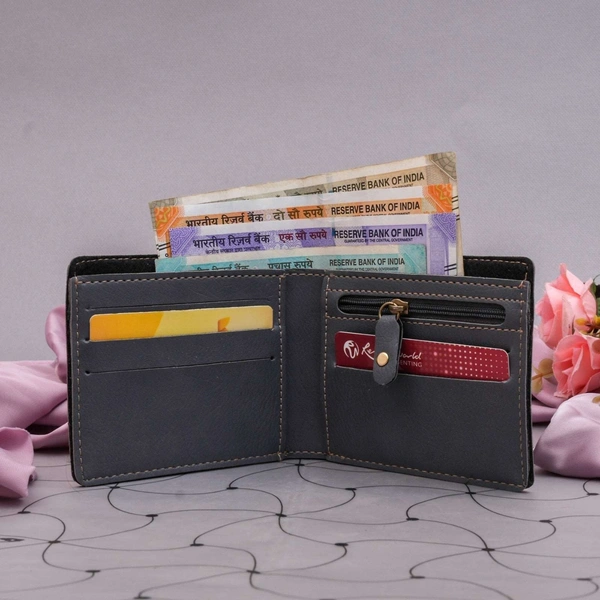 Nexon Series Leather Wallet - Grey