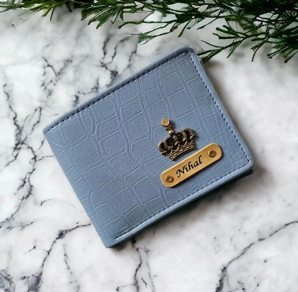 Croc's Leather Wallet - Sky Blue