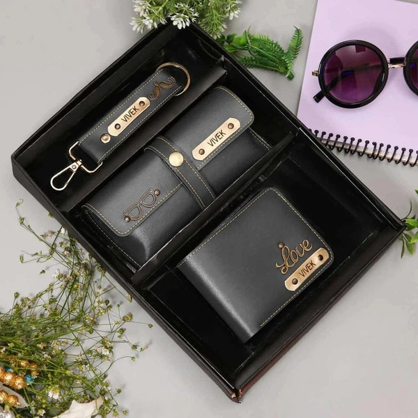 Wallet + Keychain + Sunglasses Cover - Green