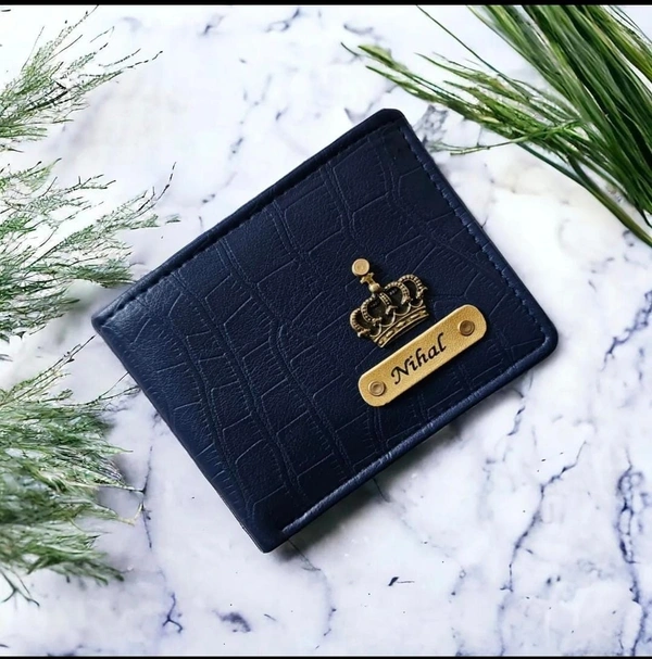 Croc's Leather Wallet - Dark Blue