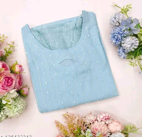 Daily Wear luxurious emboridedred Suit For Women's And Girls  - Picton Blue, XXL