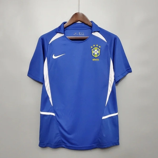 Brazil Retro Jersey Away Soccer Shirt 2002