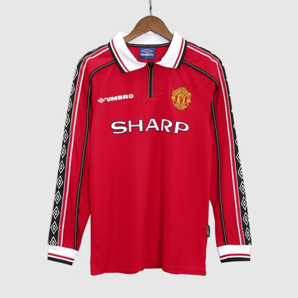 Manchester United Home Retro Jersey Long Sleeve 1998/99 - L
