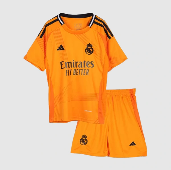 Real Madrid Away Kids Soccer Jerseys Kit 2024/25 - 30:12yrs