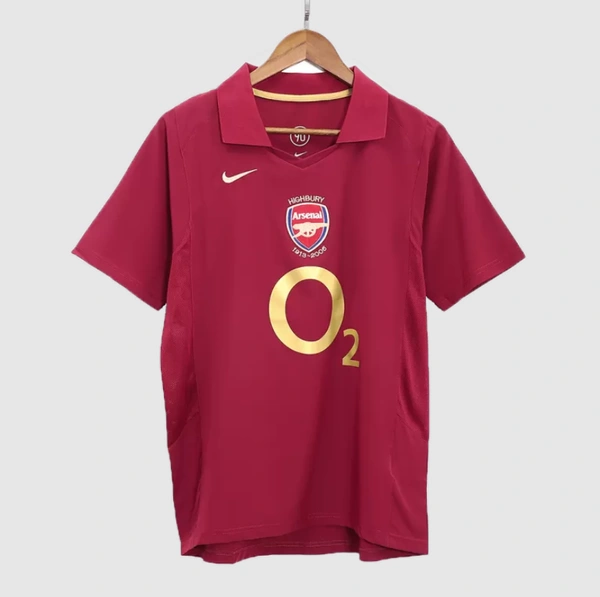 Arsenal Retro Jersey Home Soccer Shirt 2005/06 - XL
