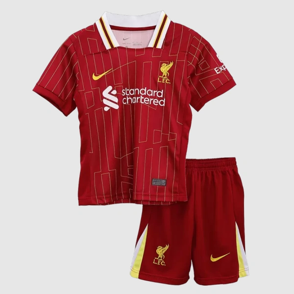 Liverpool Home Kids Soccer Jerseys Kit 2024/25 - 24:9yrs