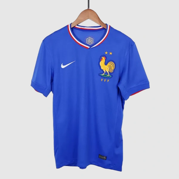 Customized France Home Solid Jersey 24-25 - XL