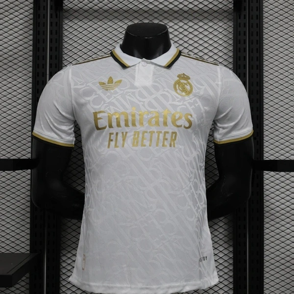 Real Madrid White/Gold Kit Player Version Jersey 2024/25 - XL