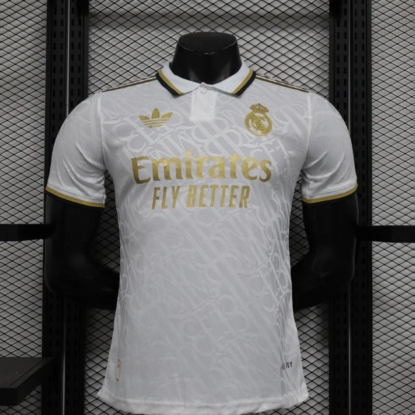real madrid white gold jersey