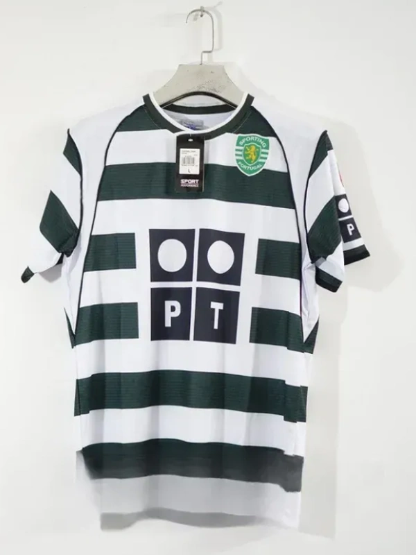 Sporting CP Jersey Custom Home Soccer Jersey 2001 - 2XL