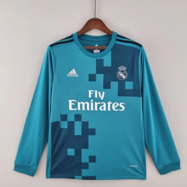 Real Madrid Retro Jersey Third Soccer Long Sleeve 2017/18 - XL