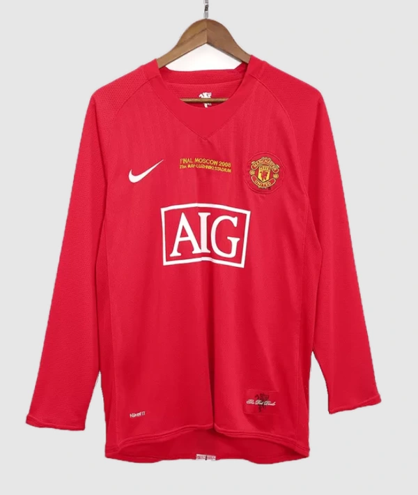 Manchester United Home Jersey Long Sleeve2007/08 - UCL Final - 2XL