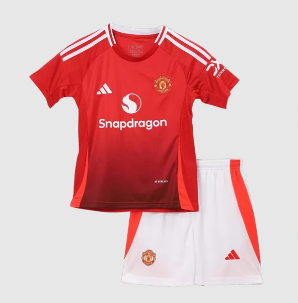 Manchester United Home Kids Soccer Jerseys Kit 2024/25 - 24:9yrs
