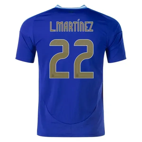 Argentina Away L.Martinez Football Solid Jersey 2024 - L