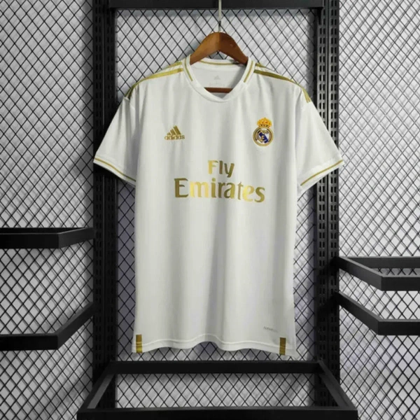 Madrid Home 19-20 Solid Retro Jersey Short Sleeve - 2XL