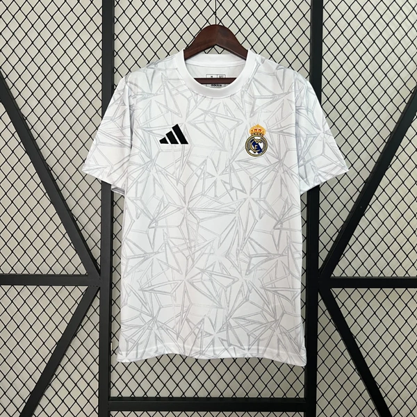 Madrid Grey White Training Solid Jersey 24/25 - S