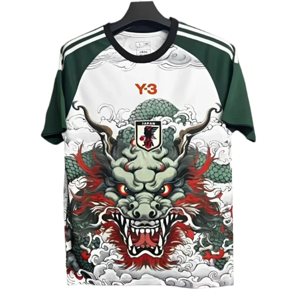 Japan Y3 Green White Dragon Special Solid Jersey 24/25 - L
