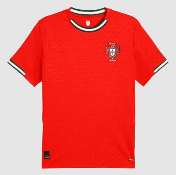 Customized Portugal Home Solid Jersey 25-26 - M