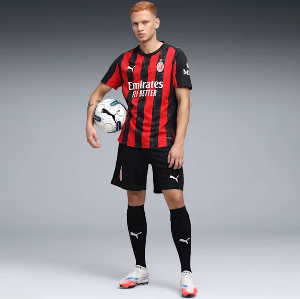AC Milan 25/26 Home Authentic Men’s Ultraweave Football Jersey - S