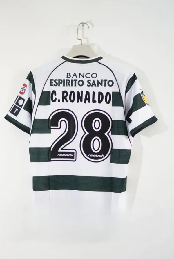 Sporting CP Jersey Custom Home Soccer Jersey 2001 - 2XL