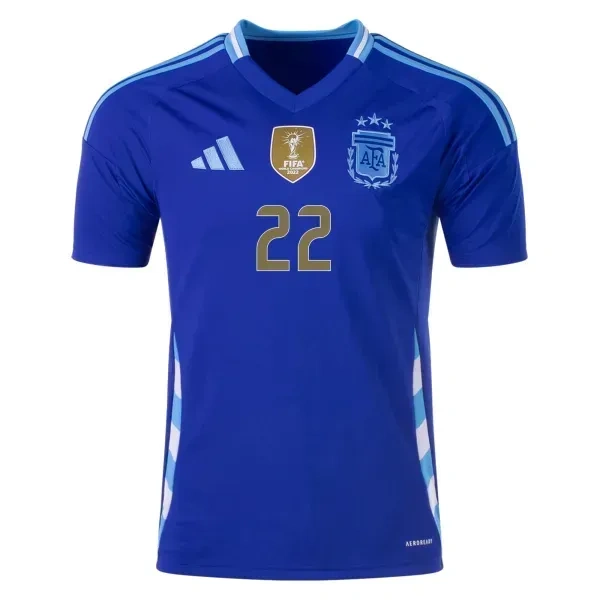 Argentina Away L.Martinez Football Solid Jersey 2024 - L