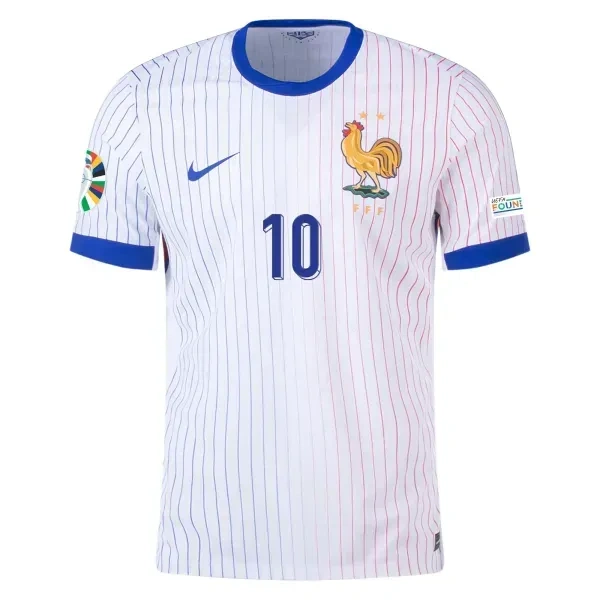 France Away Mbappe Football Solid Jersey 2024 - M