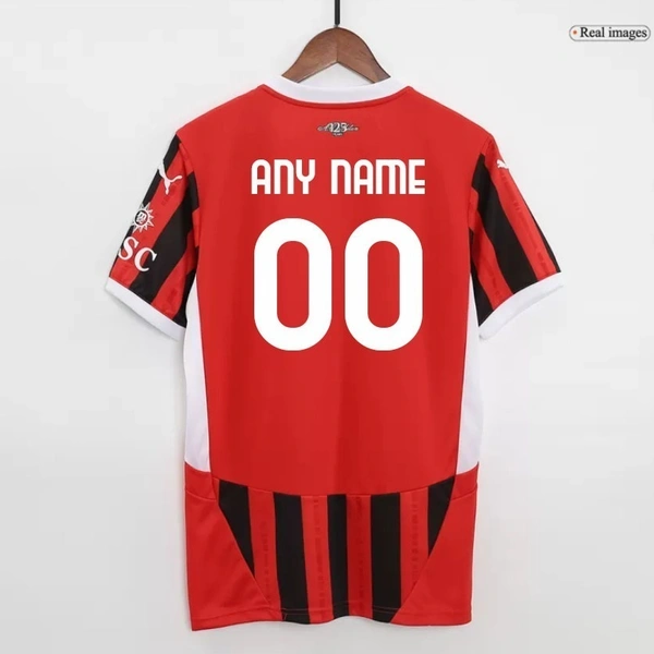 Customized AC Milan Home Soccer Jersey 24-25 - 2XL