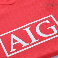 Manchester United Home Retro Jersey 2007/08 Half Sleeve - S