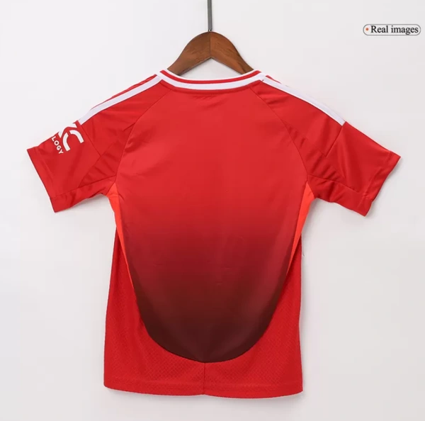 Manchester United Home Kids Soccer Jerseys Kit 2024/25 - 22:8yrs