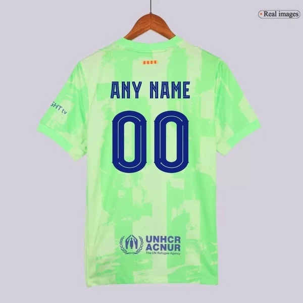 Customized Barca Third Jersey 24- 25 Green - M