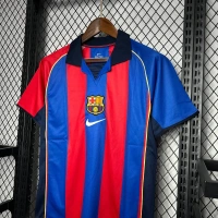 Barca 2004/05 Home Soccer Solid Retro Jersey - S