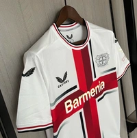 Bayer 04 Leverkusen 2024/25 ~ White Soccer Solid Jersey - 2XL