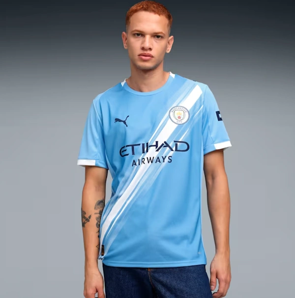 Manchester City 25/26 Men's Home Replica Jersey - S
