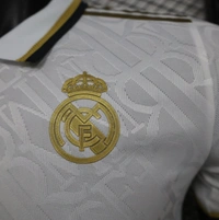 Real Madrid White/Gold Kit Player Version Jersey 2024/25 - S