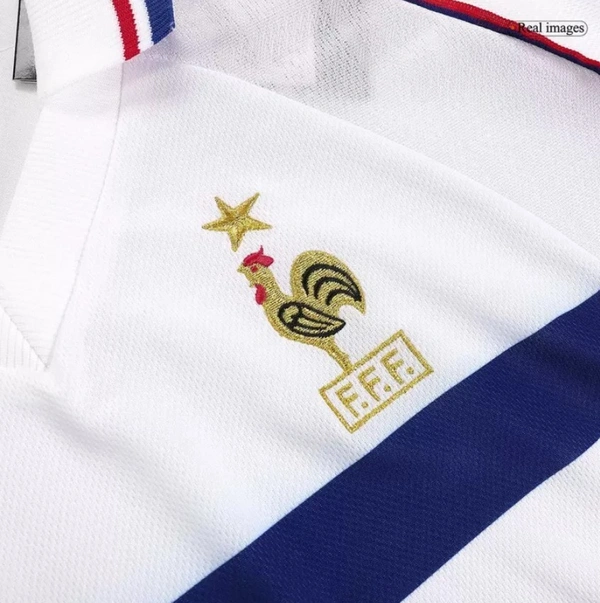 France Jersey Custom Away Soccer Jersey 1998 - L