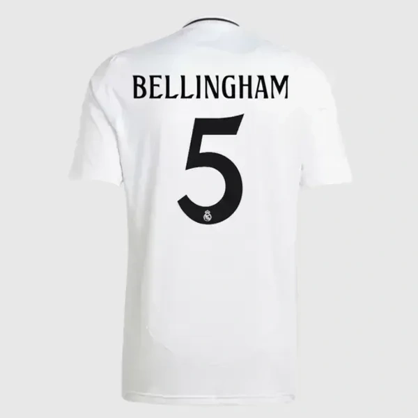 Bellingham #5 Madrid Soccer Jersey Home Custom 2024/25 - M