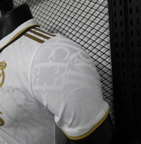 Real Madrid White/Gold Kit Player Version Jersey 2024/25 - S