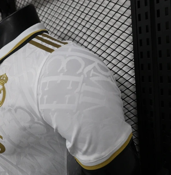 Real Madrid White/Gold Kit Player Version Jersey 2024/25 - S