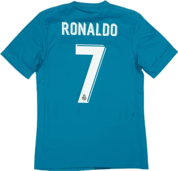 Real Madrid Retro Jersey Third Away Soccer Shirt 2017/18 - S