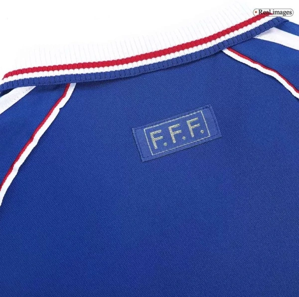 France Jersey Custom Home Soccer Jersey 1998 - XL
