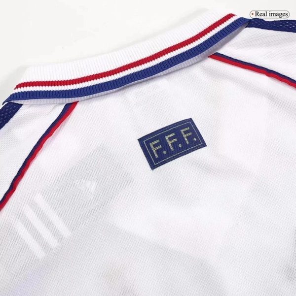 France Jersey Custom Away Soccer Jersey 1998 - L
