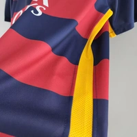 Barcelona Home 2015 - 2016 Solid Retro Jersey - L
