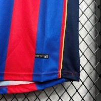 Barca 2004/05 Home Soccer Solid Retro Jersey - S