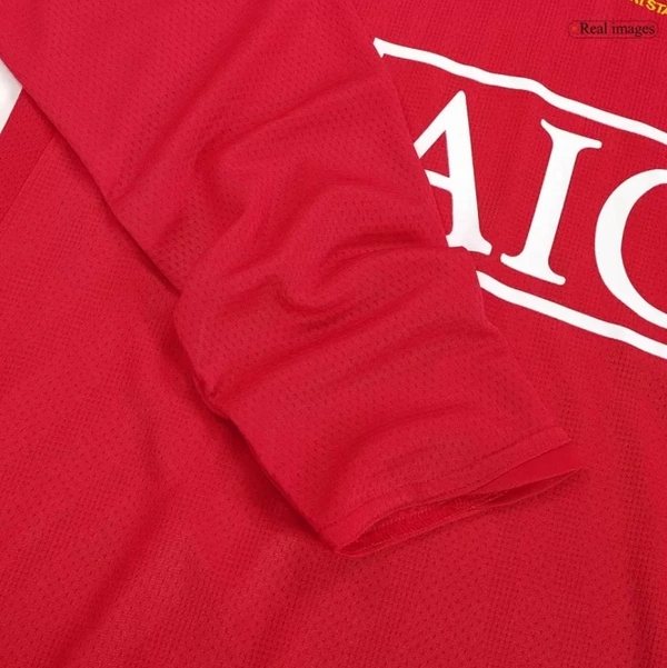 Manchester United Home Jersey Long Sleeve2007/08 - UCL Final - 2XL